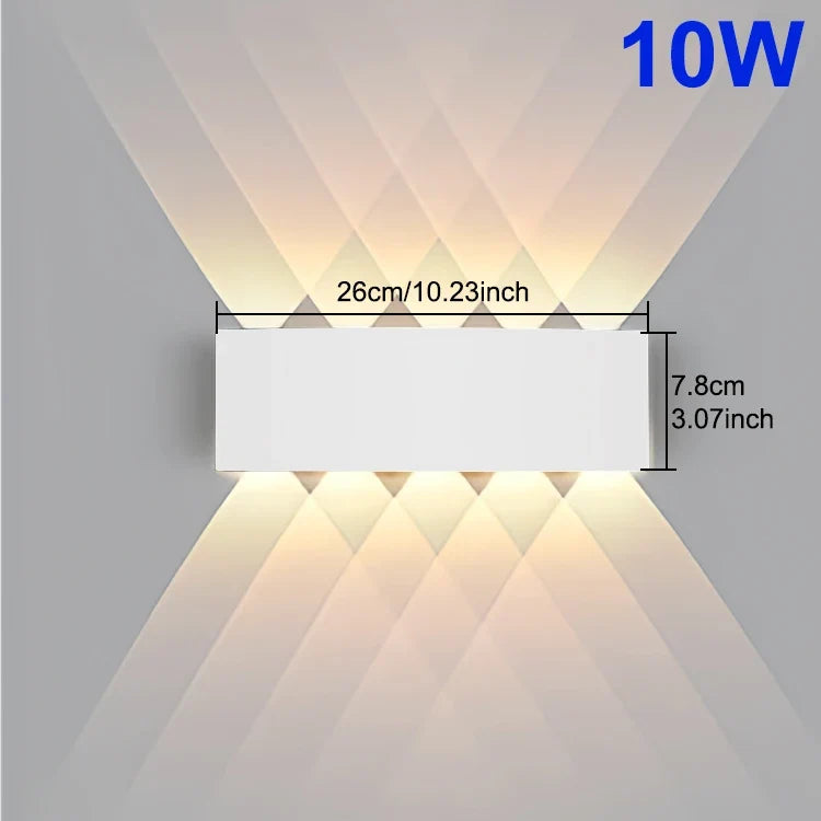 Modern LED Porch Light, AC 85-265V Outdoor Wall Lamp, 4W-10W Options for Garden, Yard, Bathroom and Home Lighting - product view 2