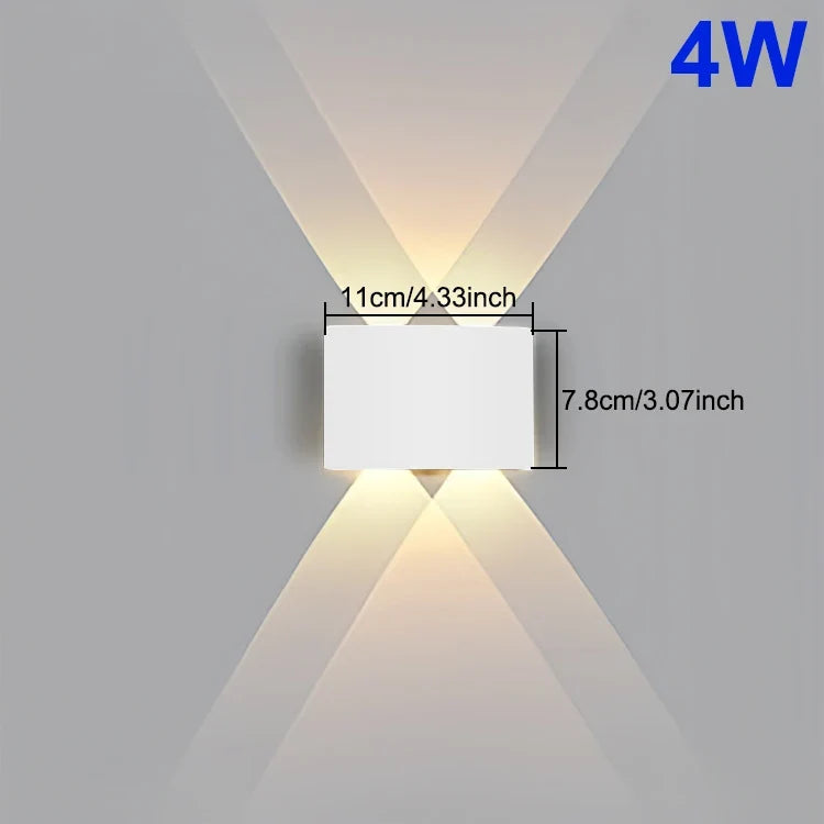 Modern LED Porch Light, AC 85-265V Outdoor Wall Lamp, 4W-10W Options for Garden, Yard, Bathroom and Home Lighting - product view 4