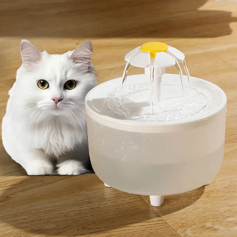 1L USB Pet Water Fountain, Automatic Filtered Cat and Dog Drinking Bowl, Quiet Plastic Dispenser, DC 5V - product view 3