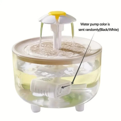 1L USB Pet Water Fountain, Automatic Filtered Cat and Dog Drinking Bowl, Quiet Plastic Dispenser, DC 5V - product view 4