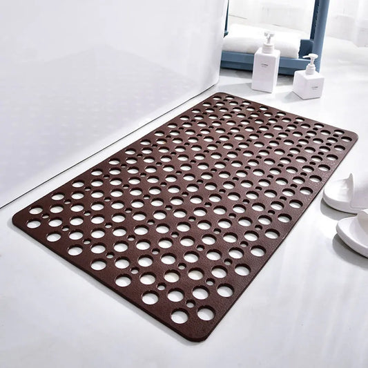Bathroom Rug, Non-Slip Shower Mat with Suction Cups and Drain Holes, 43 x 75 cm PVC Bath Mat in 8 Colors - product view 1