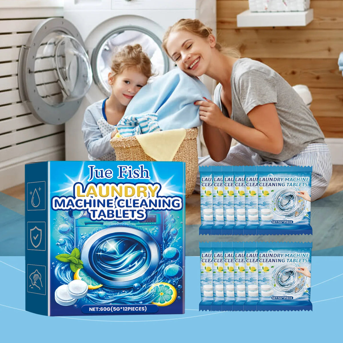 washing machine cleaner tablet - product view 5