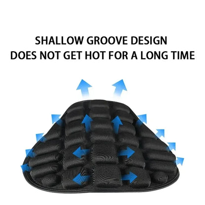 Motorcycle 3D Seat Cushion, Black Foam EVA Seat Cover Mat, Soft Breathable Comfort Pad for Motorcycles and Electric Bikes - product view 3
