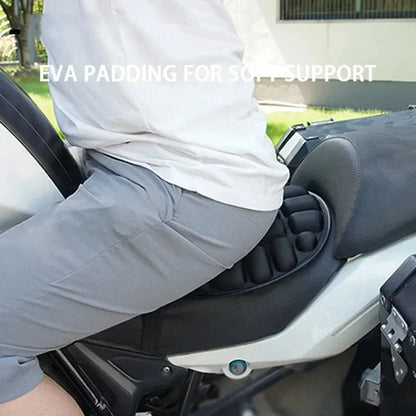 Motorcycle 3D Seat Cushion, Black Foam EVA Seat Cover Mat, Soft Breathable Comfort Pad for Motorcycles and Electric Bikes - product view 4