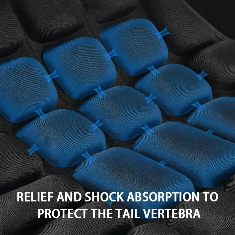 Motorcycle 3D Seat Cushion, Black Foam EVA Seat Cover Mat, Soft Breathable Comfort Pad for Motorcycles and Electric Bikes - product view 6