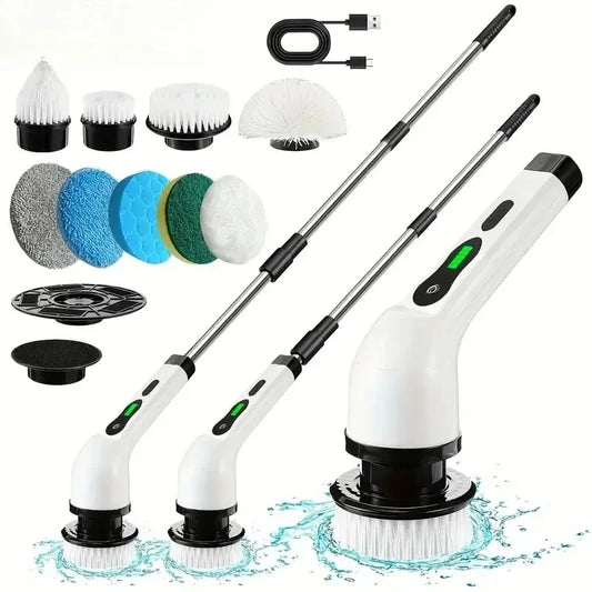 Electric Spin Scrubber, Cordless Cleaning Brush for Kitchen, Bathroom, Toilet and Floor Care, Multiple Color Options - product view 1