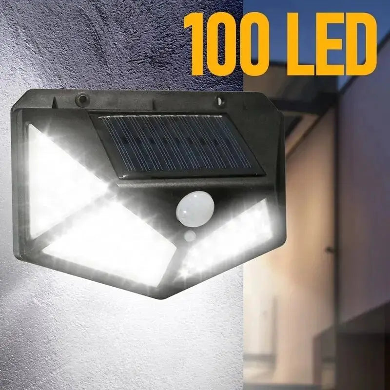 Solar Motion Light, 100 LED Outdoor Wall Lamp with PIR Sensor, Solar Powered ABS Emergency Light for Garden - product view 4