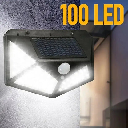 Solar Motion Light, 100 LED Outdoor Wall Lamp with PIR Sensor, Solar Powered ABS Emergency Light for Garden - product view 4