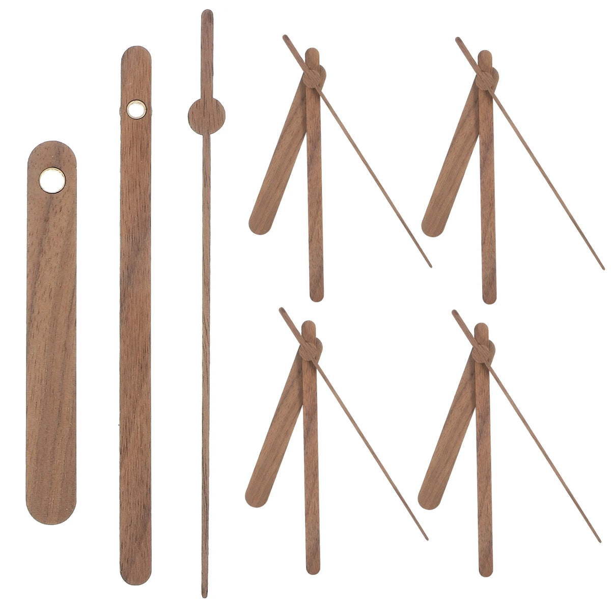 wooden mantle clock - product view 2