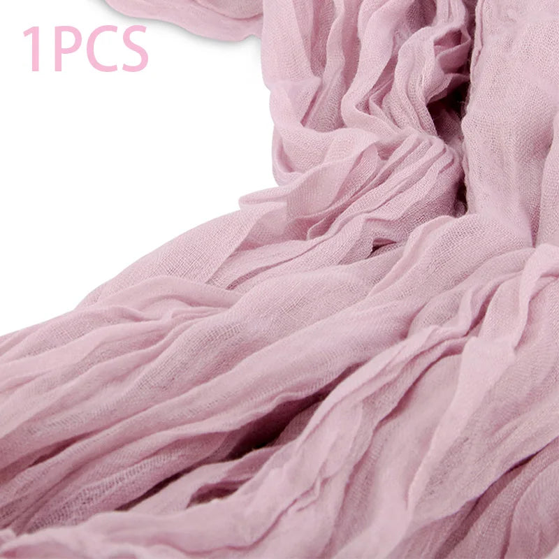 Gauze Table Runner, Solid Voile in 90x180, 90x300 or 90x400cm for Wedding, Holiday and Home Tables - product view 2