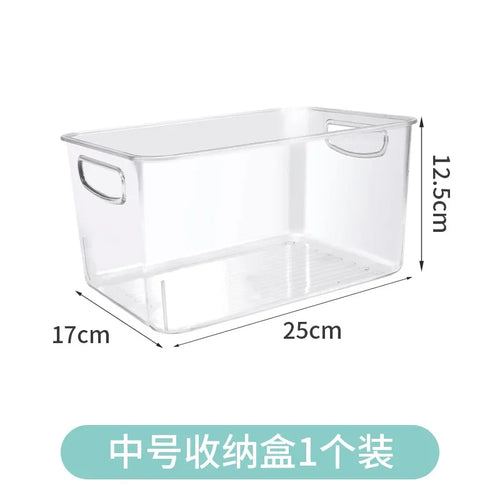 Stackable Pantry Organizer, Plastic Refrigerator Storage Box, Multi-Use Kitchen Container in Multiple Storage Sizes - product view 1
