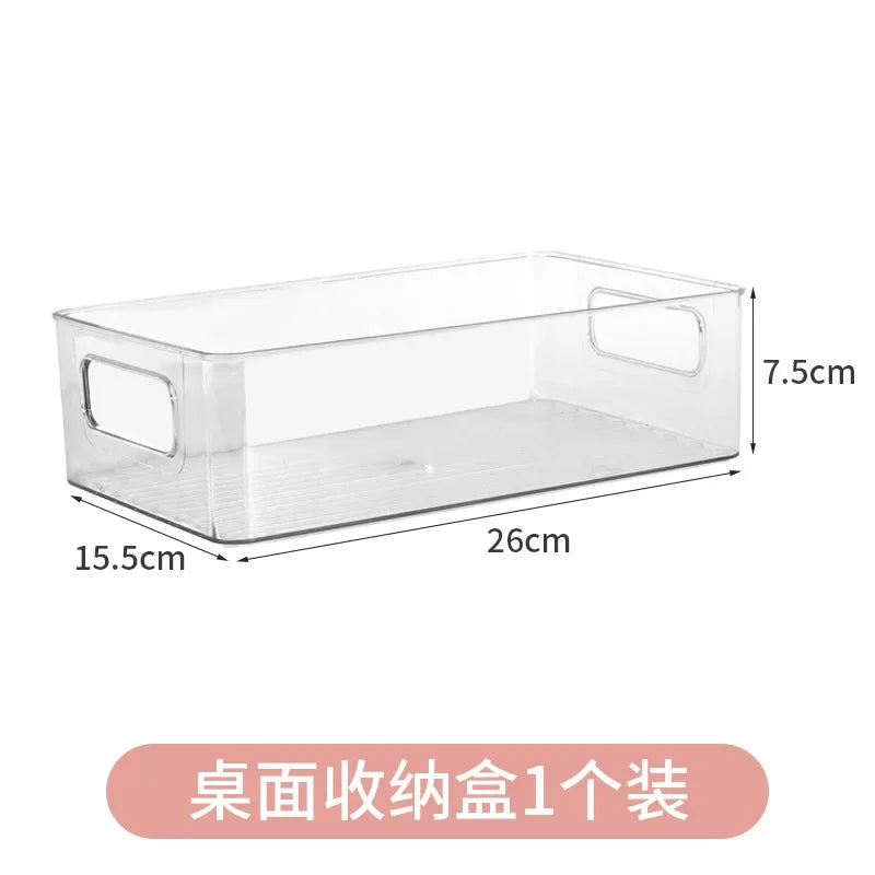 Stackable Pantry Organizer, Plastic Refrigerator Storage Box, Multi-Use Kitchen Container in Multiple Storage Sizes - product view 3
