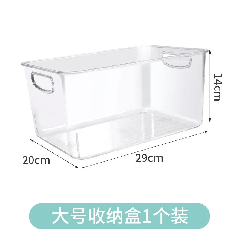 Stackable Pantry Organizer, Plastic Refrigerator Storage Box, Multi-Use Kitchen Container in Multiple Storage Sizes - product view 4
