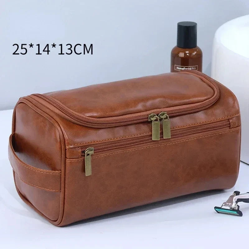 Hanging Toiletry Bag, Water-Resistant Travel Organizer with Folding Hook, Zipper Compartments, 25 × 14.5 × 15 cm for Travel - product view 1