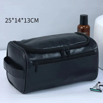 Hanging Toiletry Bag, Water-Resistant Travel Organizer with Folding Hook, Zipper Compartments, 25 × 14.5 × 15 cm for Travel - product view 4