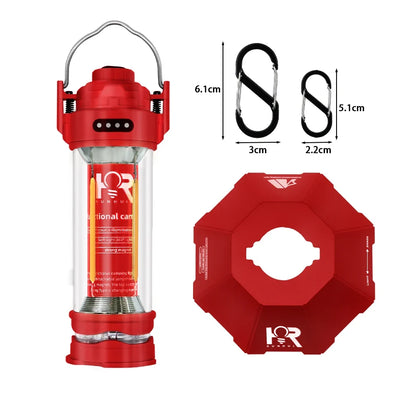 Rechargeable Camping Lantern, 3000 mA 18650 Lithium Battery, Stepless Dimming, 3100K Light, IPX6 Waterproof - product view 4