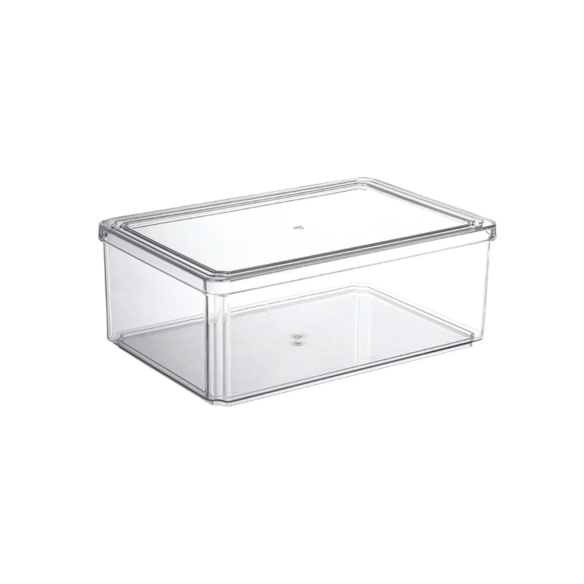 Stackable Pantry Bin, 12L Square Storage Box, Glossy Silicone Design, 60 × 40 × 30cm for Garage Organization - product view 3