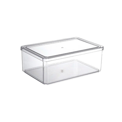 Stackable Pantry Bin, 12L Square Storage Box, Glossy Silicone Design, 60 × 40 × 30cm for Garage Organization - product view 3