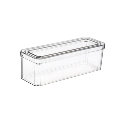 Stackable Pantry Bin, 12L Square Storage Box, Glossy Silicone Design, 60 × 40 × 30cm for Garage Organization - product view 4
