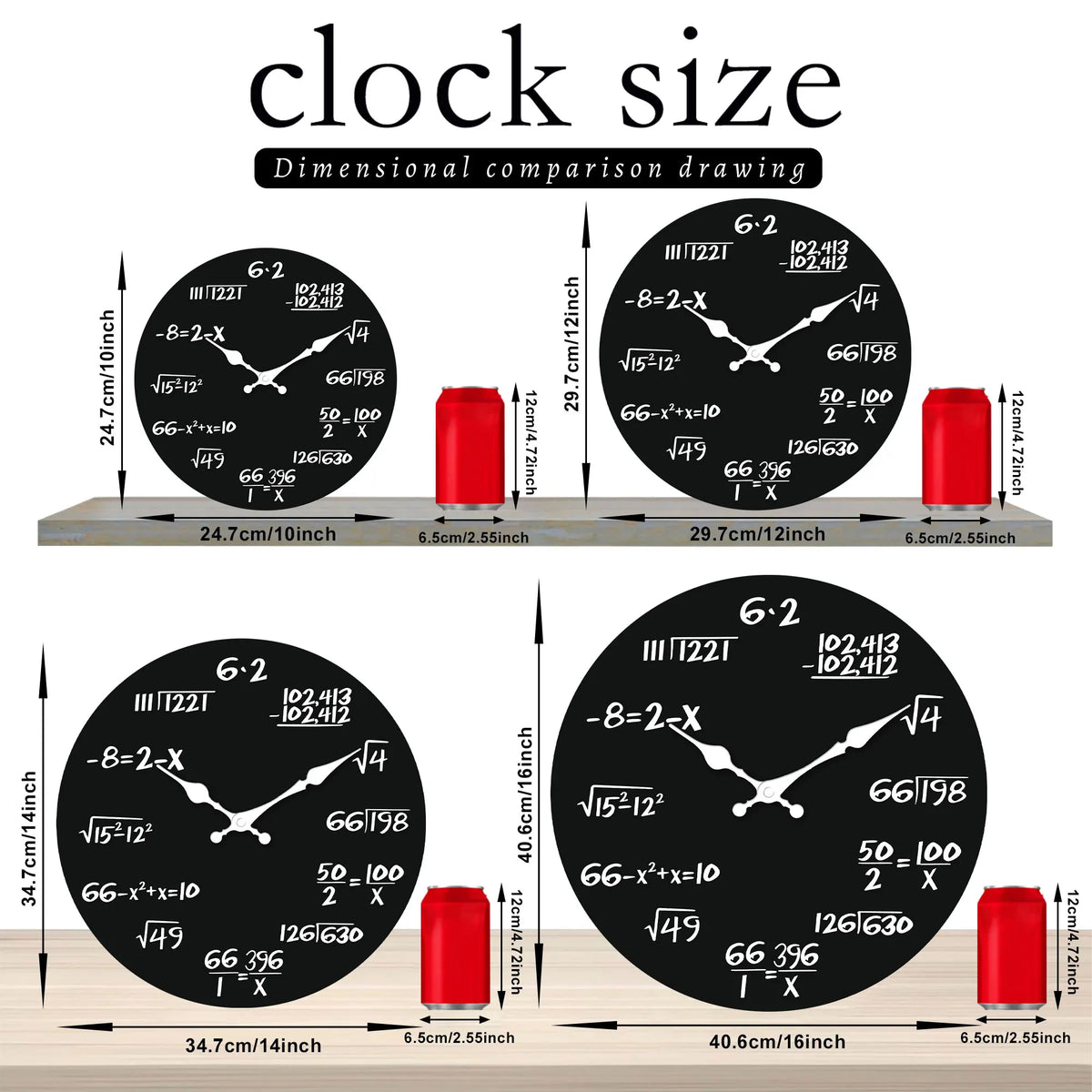 wooden mantle clock - product view 3