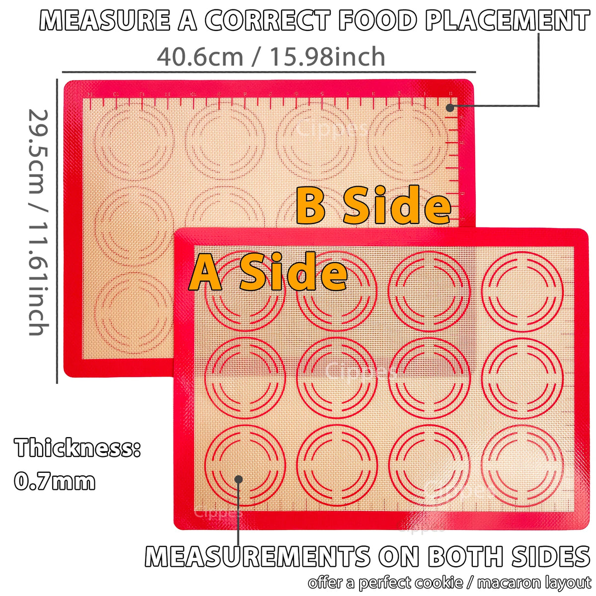 reusable baking mat - product view 1