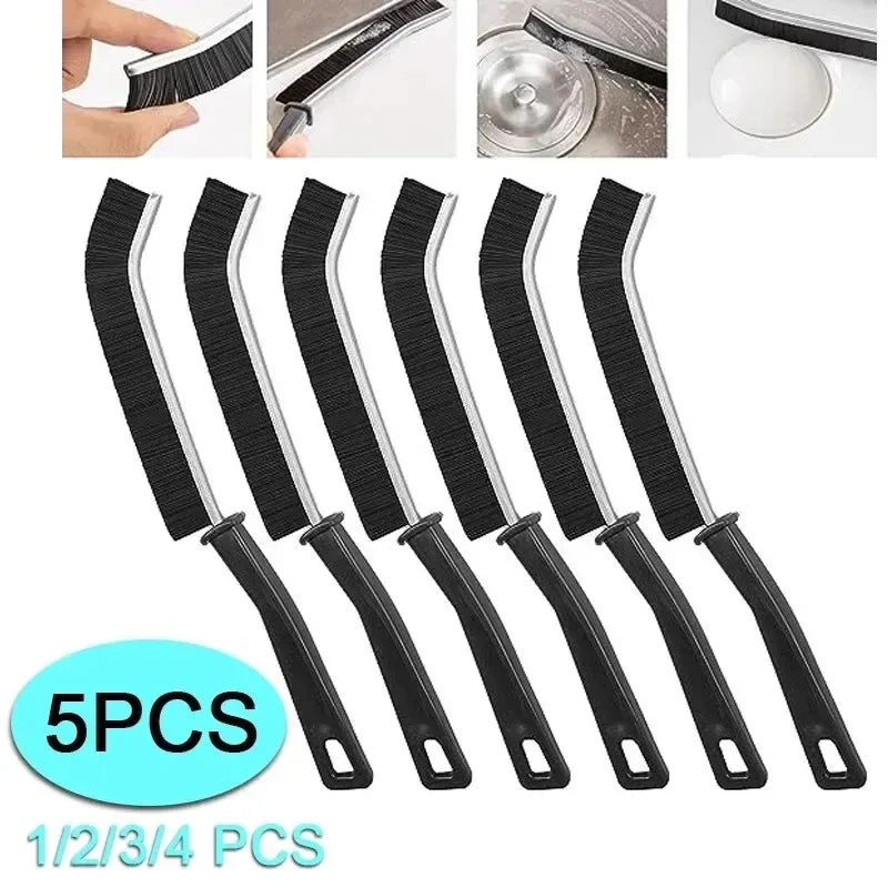Hard-Bristled Crevice Cleaning Brush, Handheld Plastic Grout Scrubber for Tile, Shower Tracks and Kitchen Gaps - product view 3
