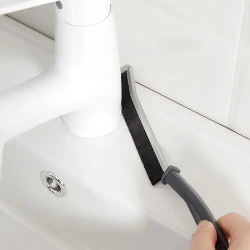 Hard-Bristled Crevice Cleaning Brush, Handheld Plastic Grout Scrubber for Tile, Shower Tracks and Kitchen Gaps - product view 4