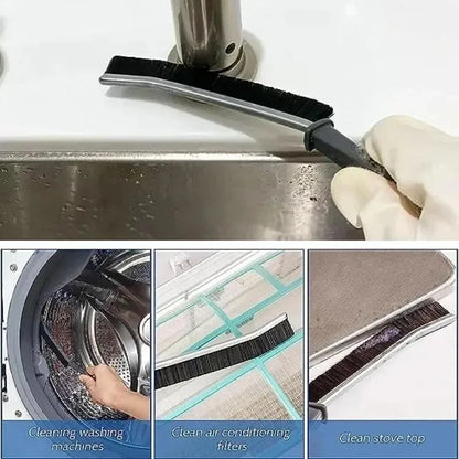 Hard-Bristled Crevice Cleaning Brush, Handheld Plastic Grout Scrubber for Tile, Shower Tracks and Kitchen Gaps - product view 6