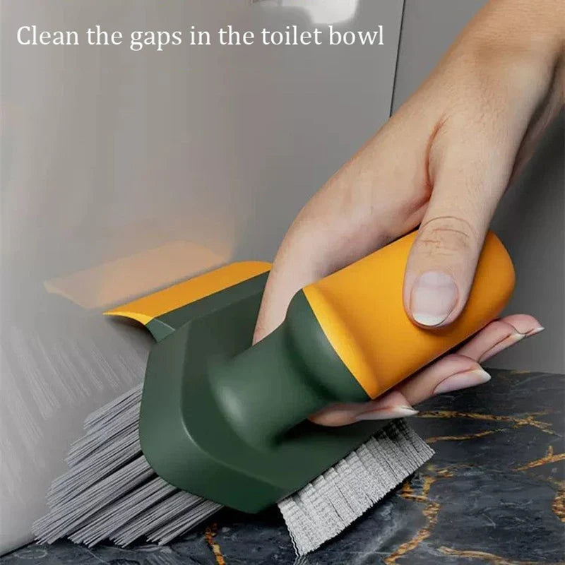 Rectangular Crevice Cleaning Brush and Scraper, Plastic Tool for Floor, Bathroom, Tile and Toilet Seams - product view 2