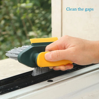 Rectangular Crevice Cleaning Brush and Scraper, Plastic Tool for Floor, Bathroom, Tile and Toilet Seams - product view 5