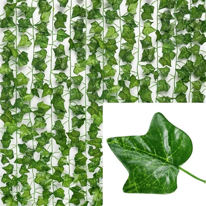 Artificial Silk Ivy Garland, 200cm Hanging Vine Strings in 4m or 10m Lengths for Wedding, Party and Home Decor - product view 3
