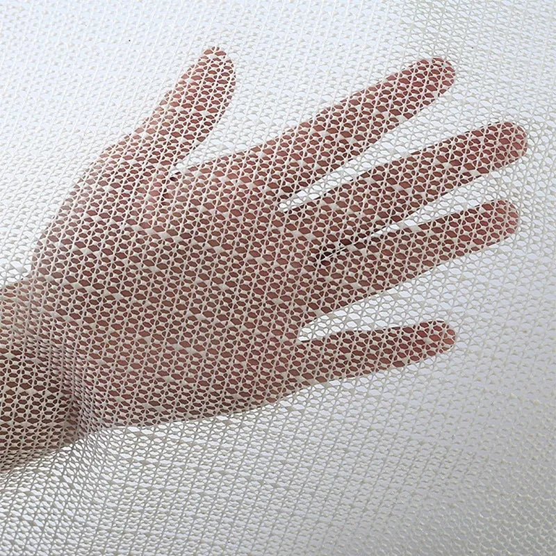 PVC Non-Slip Mat, 50 x 80 cm Beige White Antiskid Grid Pad for Carpets, Yoga, Bathrooms, Shelves and Car Trunks - product view 3