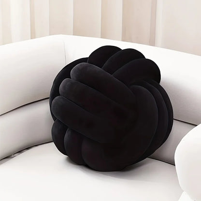 Knot Ball Decorative Pillow, Memory Filling, 100% Polyester Cover, 20x20cm Round Cushion for Sofa and Bed - product view 3