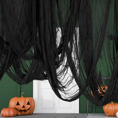 Black Halloween Gauze Cloth, product view 2