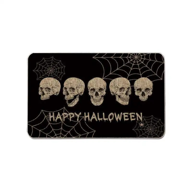 Skull Door Mat, 100% Polyester Non-Slip Modern Floor Rug, Wrinkle-Resistant Fade-Resistant Indoor Outdoor Entryway Decor - product view 3