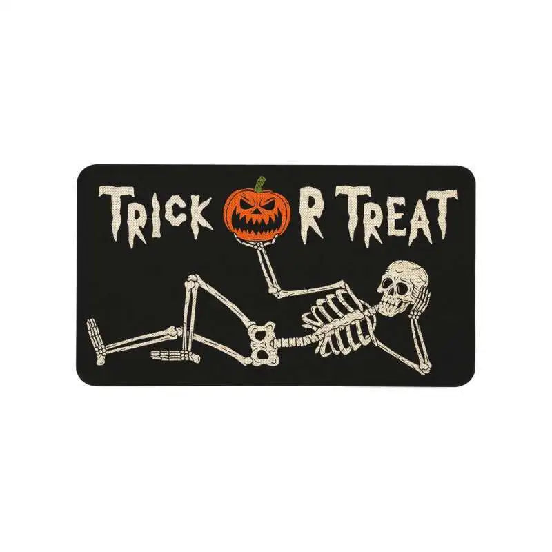 Skull Door Mat, 100% Polyester Non-Slip Modern Floor Rug, Wrinkle-Resistant Fade-Resistant Indoor Outdoor Entryway Decor - product view 5