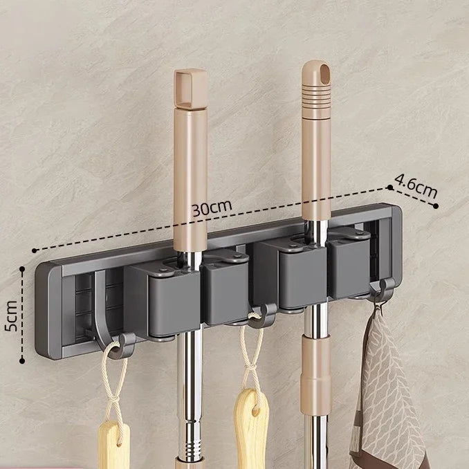 Wall Mounted Mop and Broom Holder, product view 1