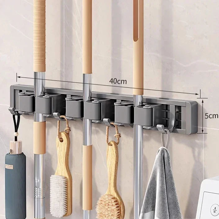 broom wall holder - product view 2