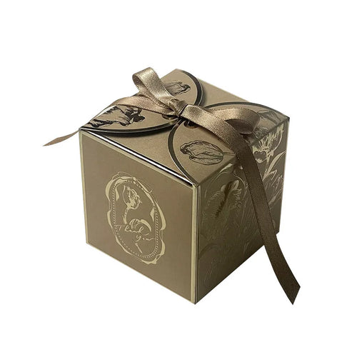 Decorative Gift Boxes, 5x5x5 cm Paperboard Candy Boxes with Ribbon, 10 to 400 Piece Sets for Gift Presentation - product view 1