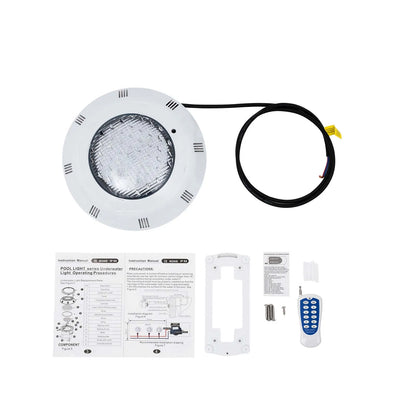 RGB LED Pool Light, 12V AC Underwater Swimming Pool Lamp, 45W, 2500 lm, Remote Control and 11 Changing Modes - product view 1