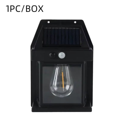 Solar Porch Light, 100 LED Four-Sided Wall Lamp with Motion Sensor, 120° Detection and 6–12 Hour Outdoor Lighting - product view 2