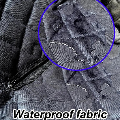 Waterproof Dog Car Hammock, Oxford Pet Seat Cover and Carrier Bag with Solid Design, Black or Black Side Mesh Options - product view 5