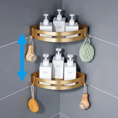 Triangle Wall Shelf for Bathroom Storage, Shampoo Organizer and Compact Home Décor Display, 1-Piece Option - product view 5