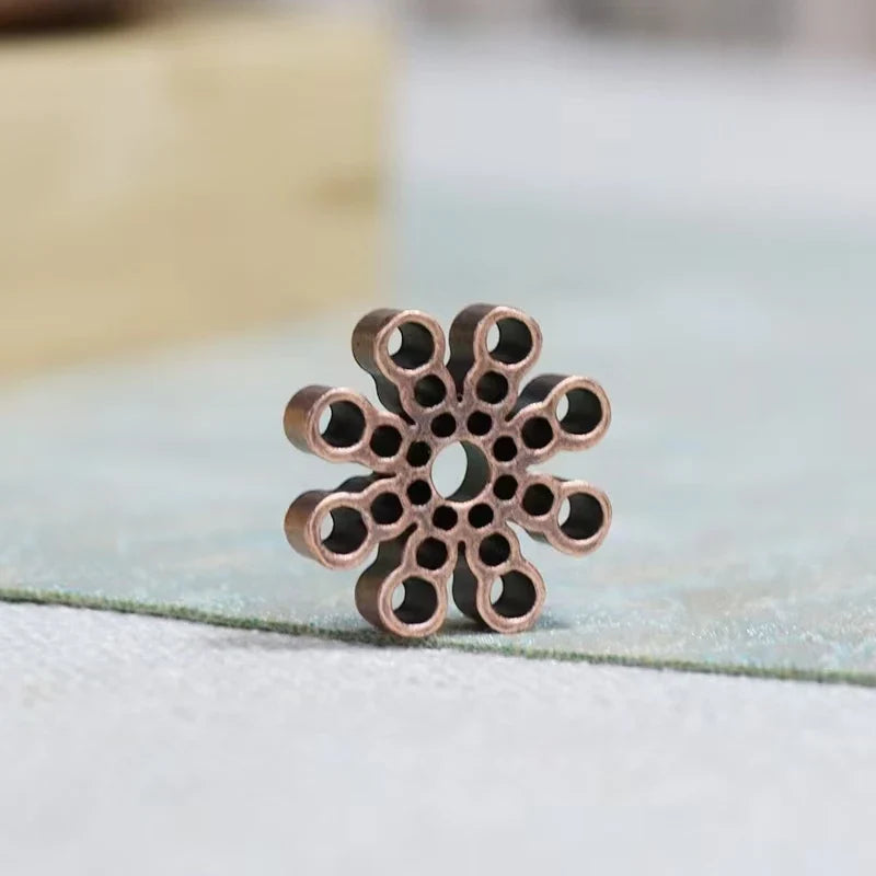 Metal Incense Holder, Creative Multi-Hole Column Design, 2.2 cm Mini Burner for Bedroom, Yoga, Meditation and Tea Time - product view 2
