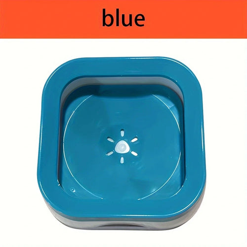 Slow Feeder Dog Water Bowl, Floating Disc Spill-Resistant Design, Removable Dishwasher-Safe Plastic Bowl, L Size - product view 1