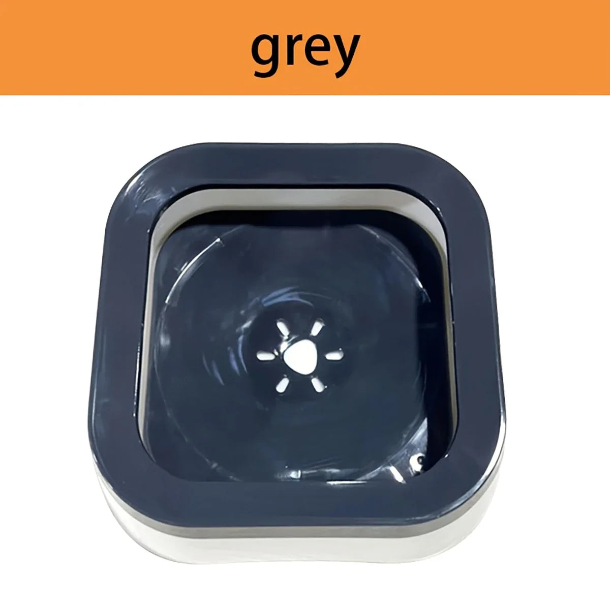 Slow Feeder Dog Water Bowl, Floating Disc Spill-Resistant Design, Removable Dishwasher-Safe Plastic Bowl, L Size - product view 2