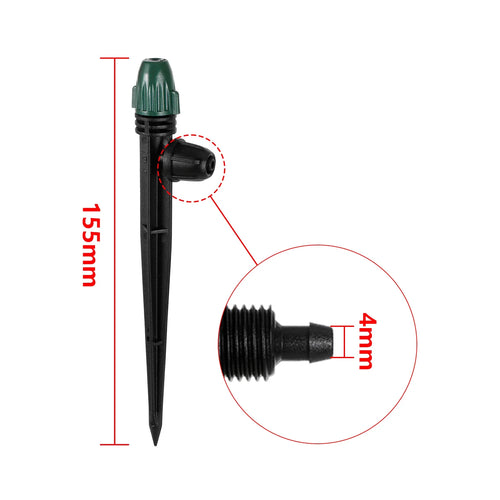 20-Piece Adjustable Spiked Atomizing Sprinkler Set, Plastic Emitters for Garden Beds, Lawn and Vegetable Irrigation - product view 1