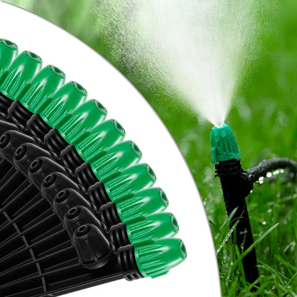 20-Piece Adjustable Spiked Atomizing Sprinkler Set, Plastic Emitters for Garden Beds, Lawn and Vegetable Irrigation - product view 3