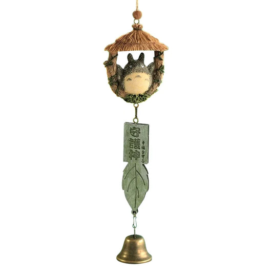Resin Wind Chime, Japanese-Style Forest Ornament with Hanging Bell, 38 cm Overall Length for Home, Office and Outdoor Décor - product view 1