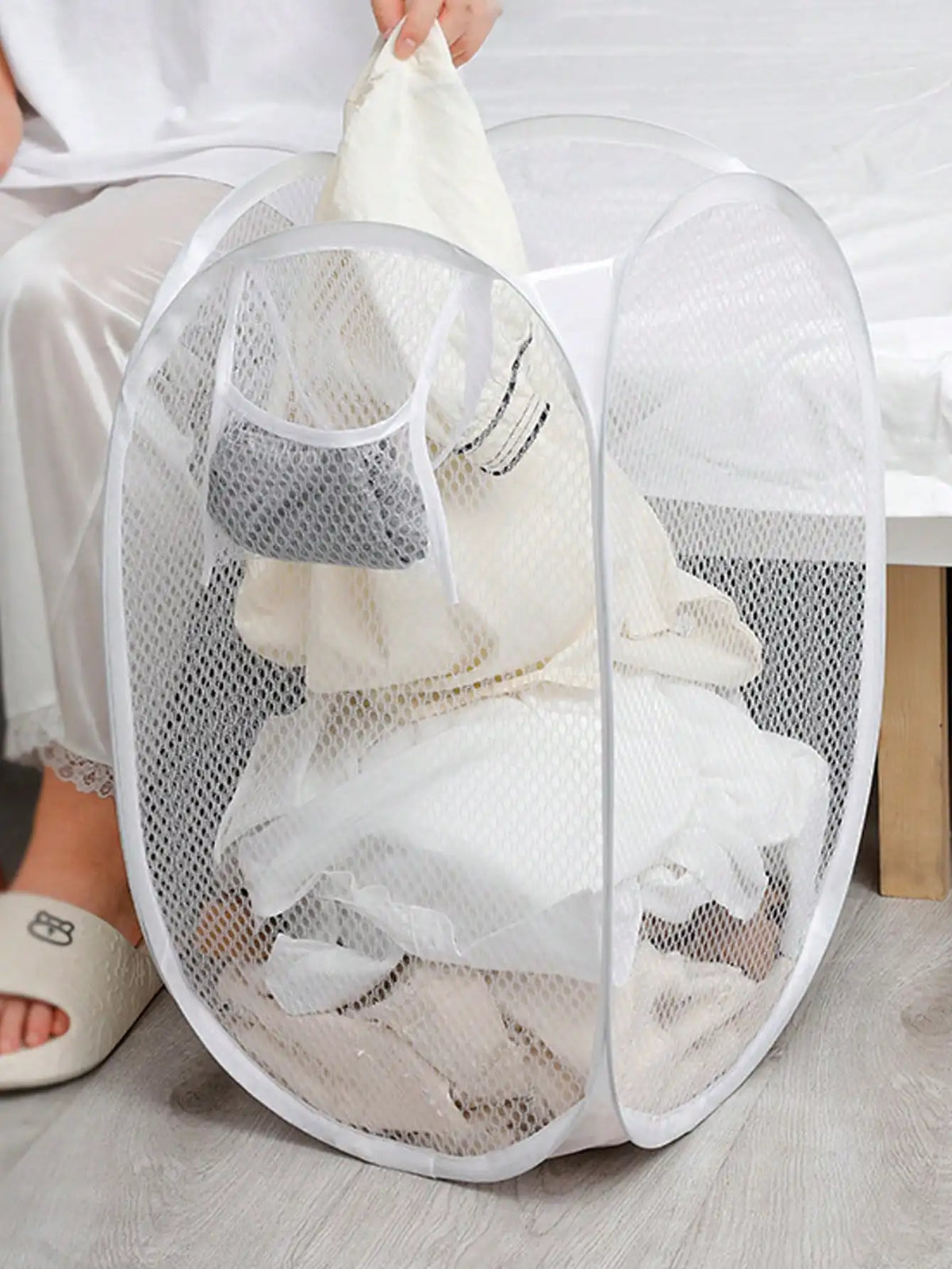 collapsible clothes hamper - product view 6